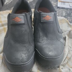 Merrell Unisex Black Slip-On Steel Toe Shoes